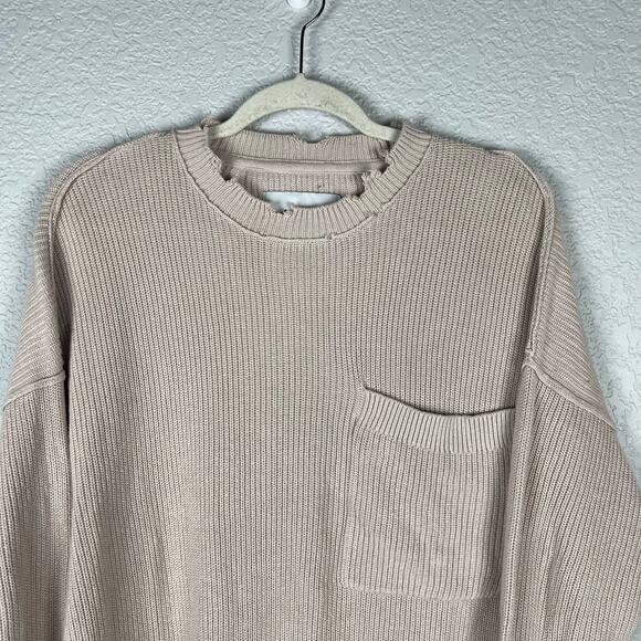 Pistola Darya Oversized Crewneck Pullover Women's Size Small in Dove - Picture 3 of 9